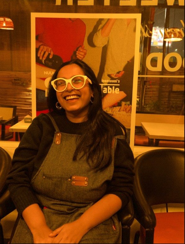 A guest at the Nuuk pop-up